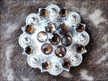 Brown Crystal Berry Headstall Saddle Bling Cowgirl Hilason